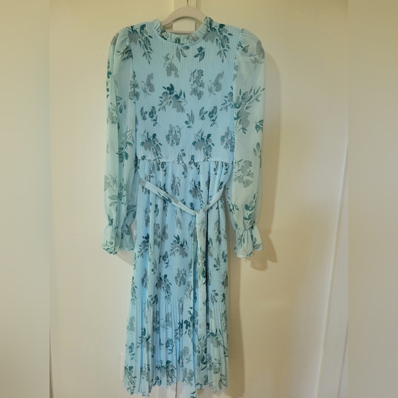 ANRABES WOMEN Floral Blue Dress - Picture 9 of 10